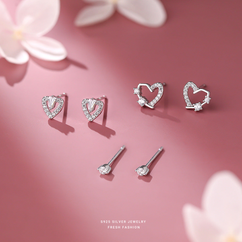 C廠 韓國韓版鏤空愛心S925純銀耳環 批發 折扣@洽客服 25.11.26「E5812 E5813 E5816」