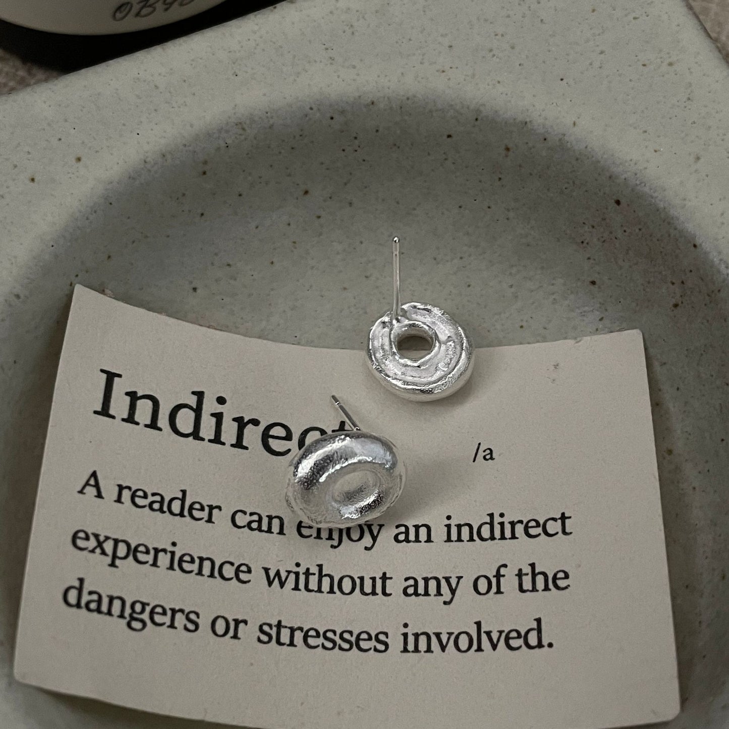 C2廠 S925純銀 ｜ 韓國韓版磨砂甜甜圈耳環 批發 折扣@洽客服 26.01.W2「XSE2298」