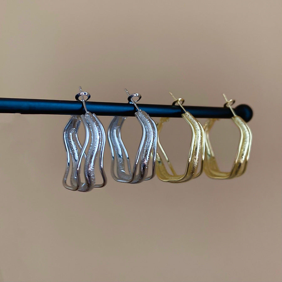 A2廠 韓國韓版不規則金屬耳圈 批發 折扣@洽客服 25.11.W3「HE29402」