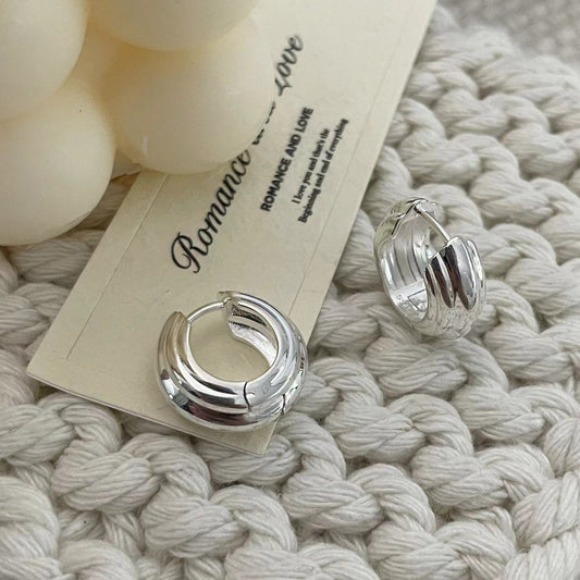 C2廠 韓國韓版多環圈S925純銀耳環 批發 折扣@洽客服 25.10.W5「SE2494」