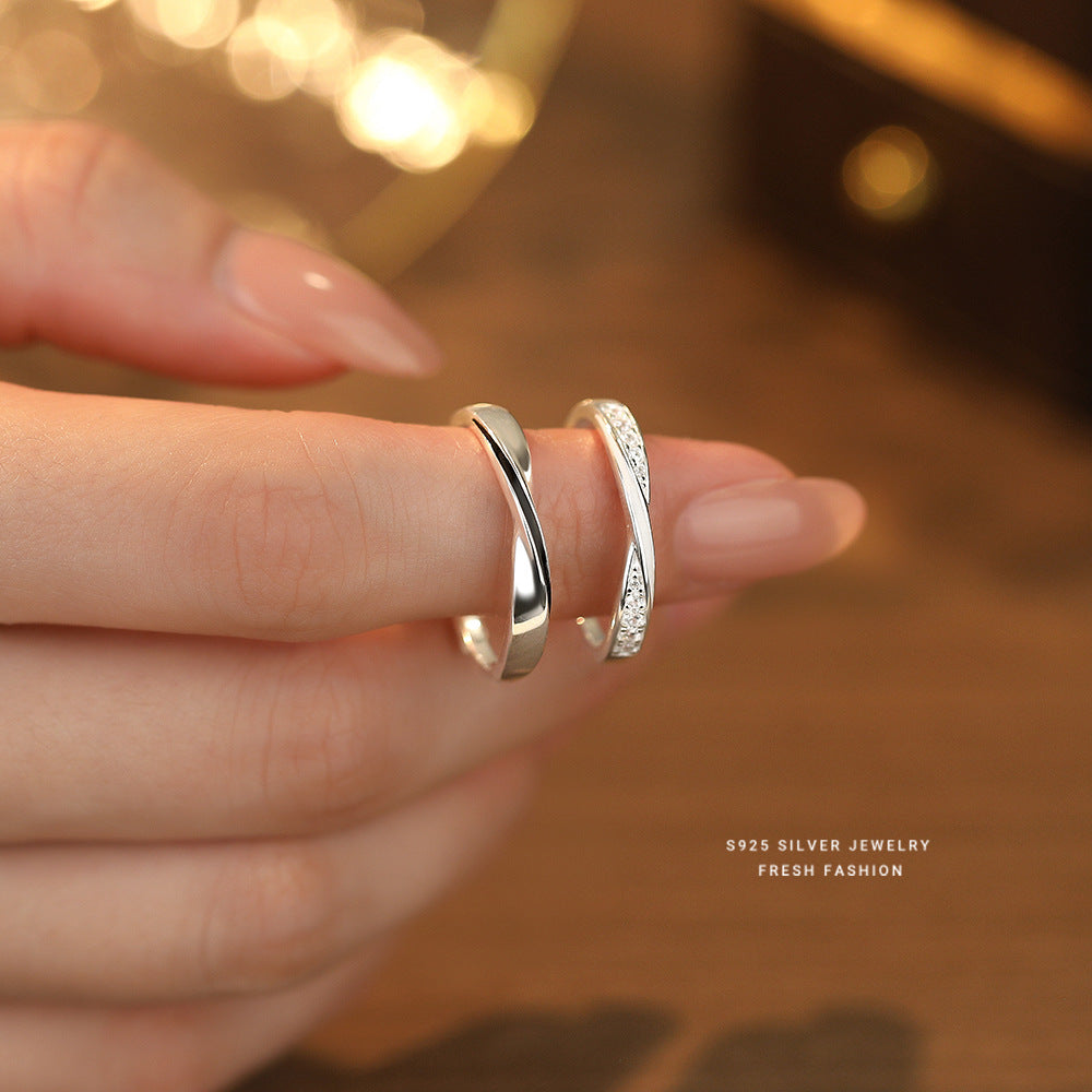 C廠 韓國韓版莫比烏斯S925純銀情侶戒指 批發 折扣@洽客服 25.10.W5「K2377」