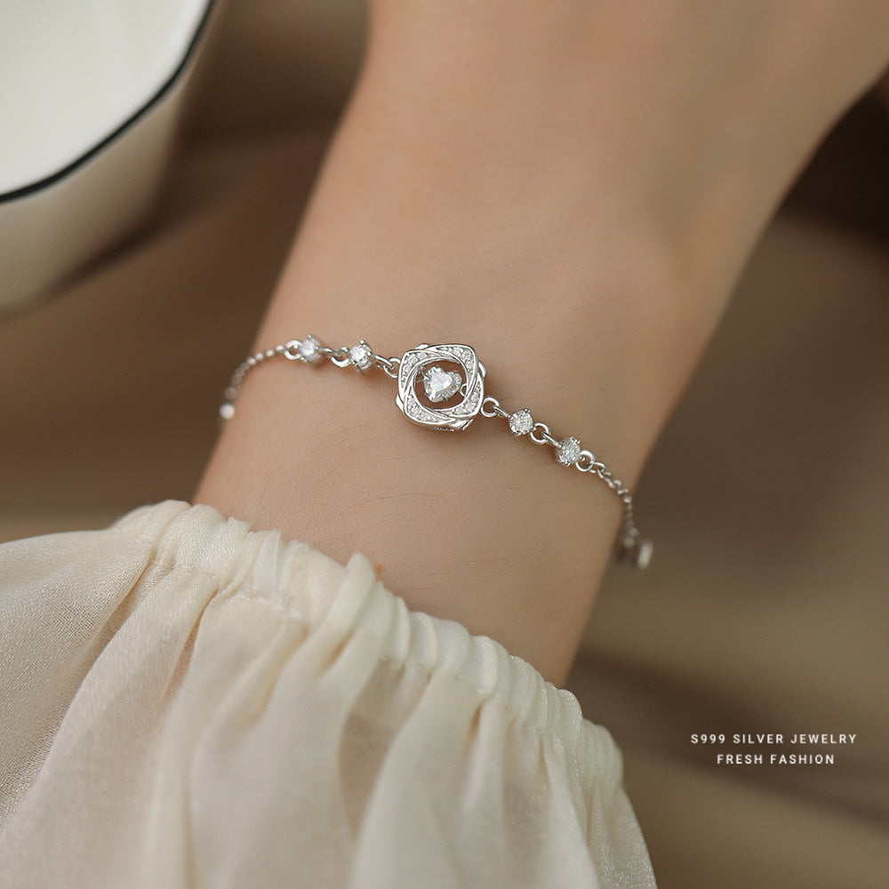 C廠 韓國韓版莫比烏斯靈動愛心S999純銀手鍊 批發 折扣@洽客服 25.11.W1「L1165-999」
