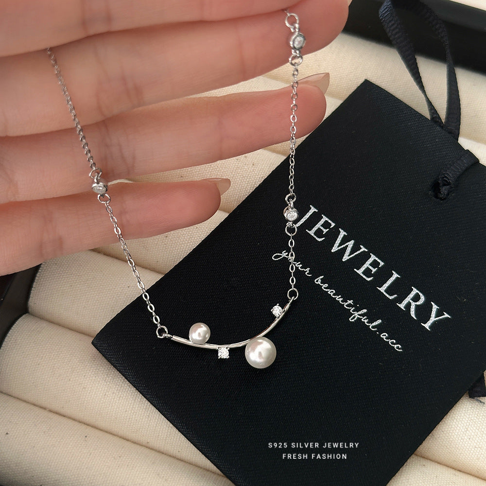 C廠 韓國韓版THE HOPE 珍珠S925純銀項鍊 批發 折扣@洽客服 26.01.W1「A4807」