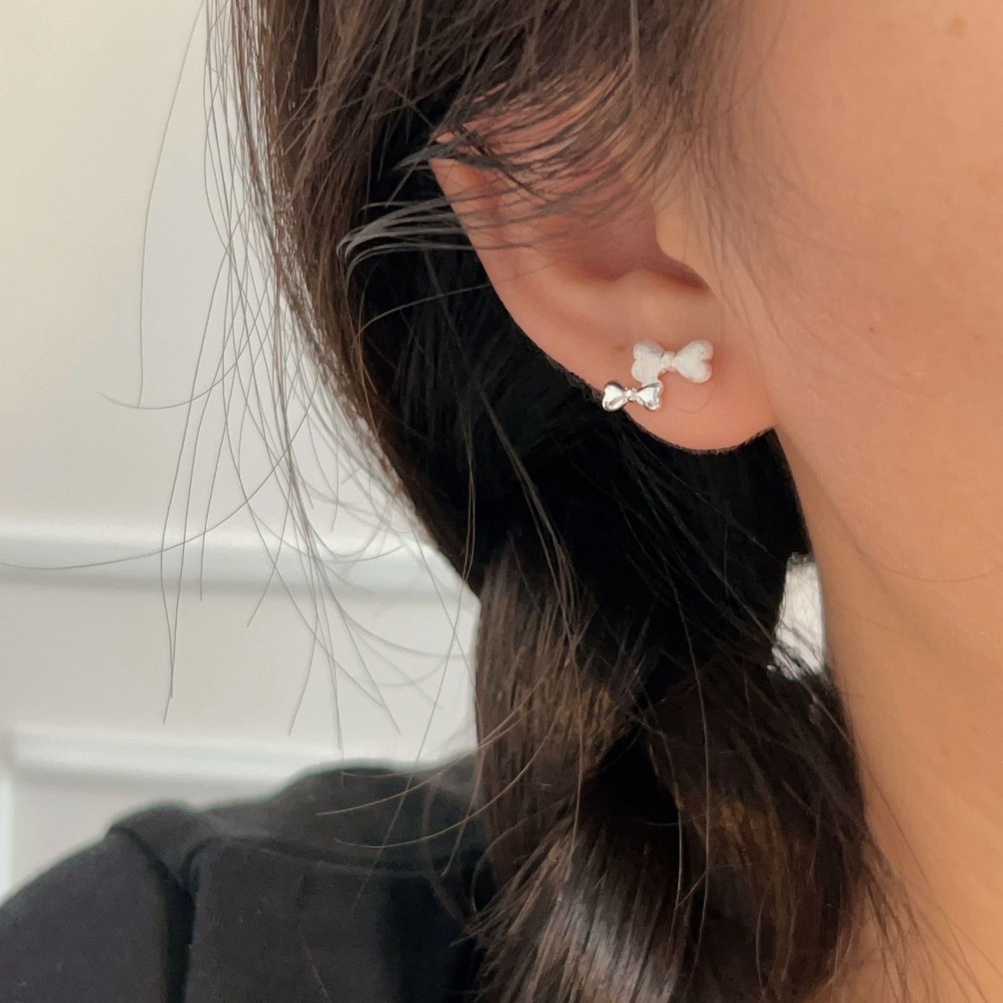 C3廠 韓國韓版蝴蝶結S925純銀耳環 批發 折扣@洽客服 25.11.W1「es171」