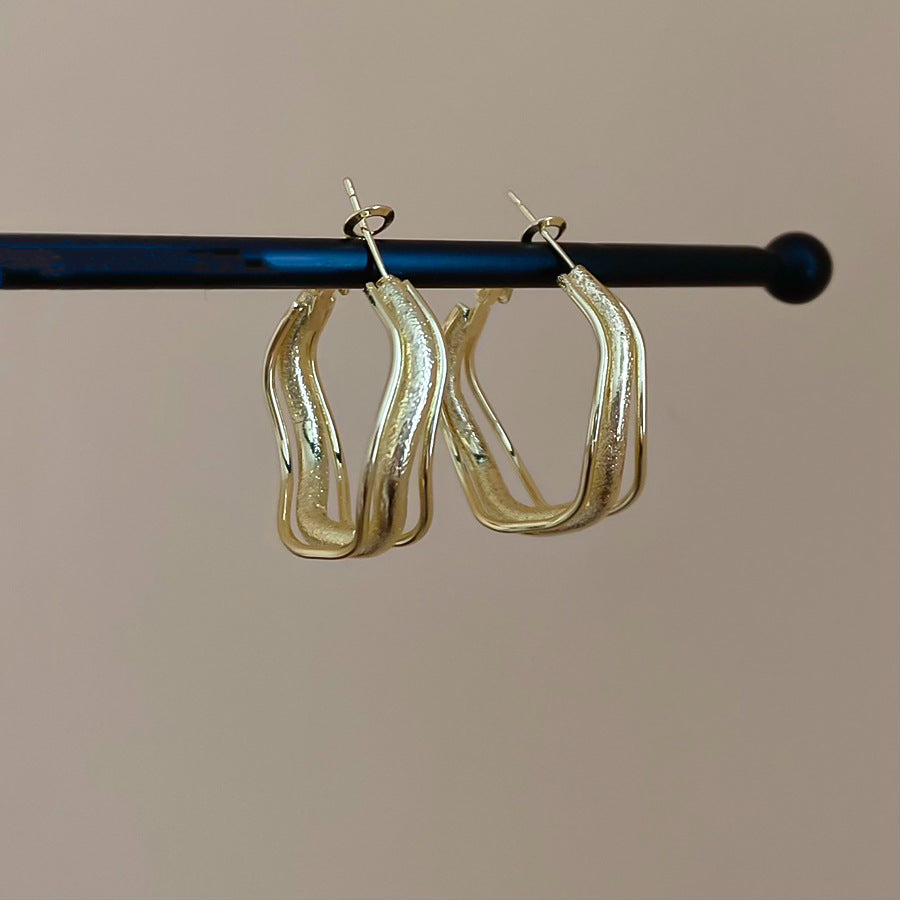 A2廠 韓國韓版不規則金屬耳圈 批發 折扣@洽客服 25.11.W3「HE29402」