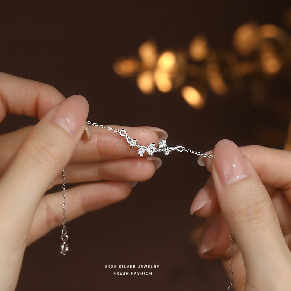 C廠 韓國韓版三生有幸杏葉S925純銀手鍊 批發 折扣@洽客服 25.10.W5「L1148」