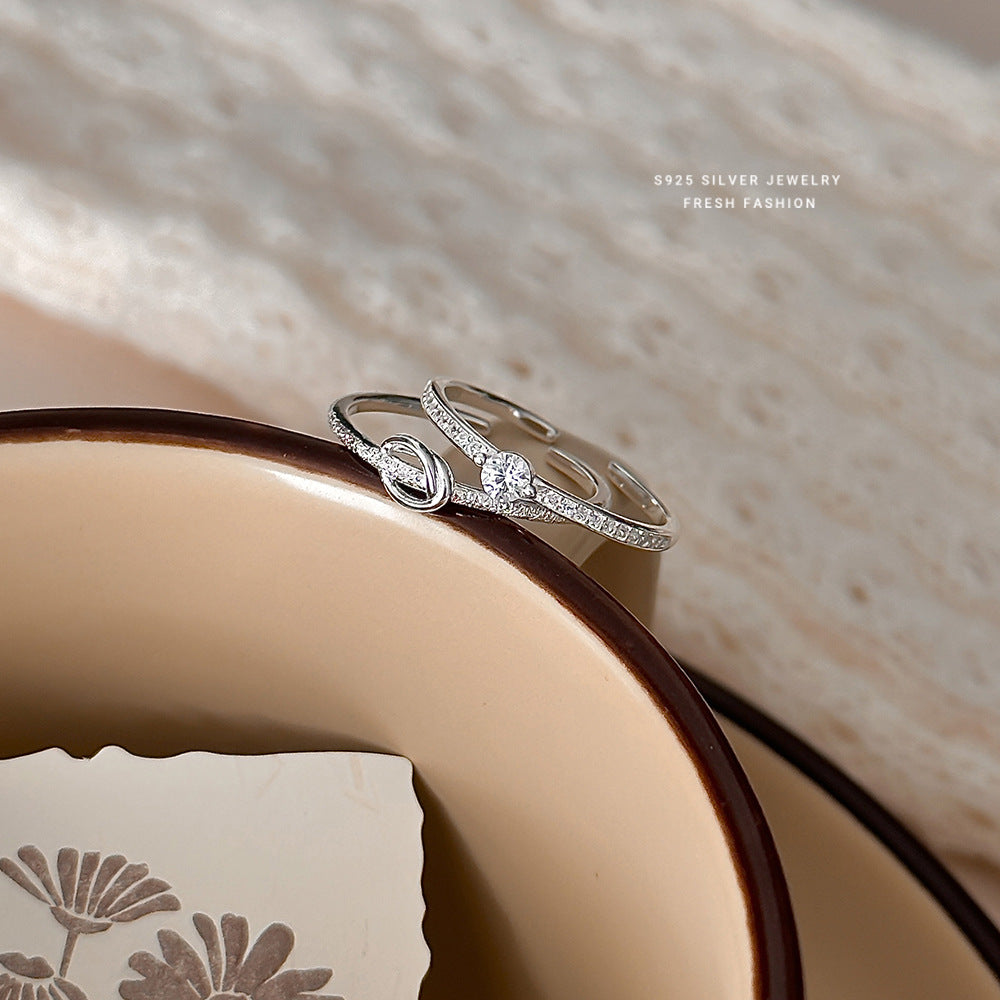 C廠 S925純銀｜四葉草同心結戒指 批發 折扣@洽客服 25.01.W4「K2501 K2502 K2503」