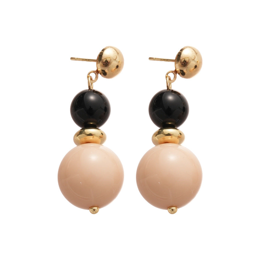 A2廠 韓國韓版壓克力圓形吊墜銀針耳環 批發 折扣@洽客服 25.12.W3「HE29354」