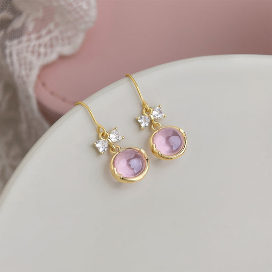 A廠 日韓系甜美蝴蝶結微鑲鋯石銀針耳環批發 折扣@洽客服 26.10.W3「7718」