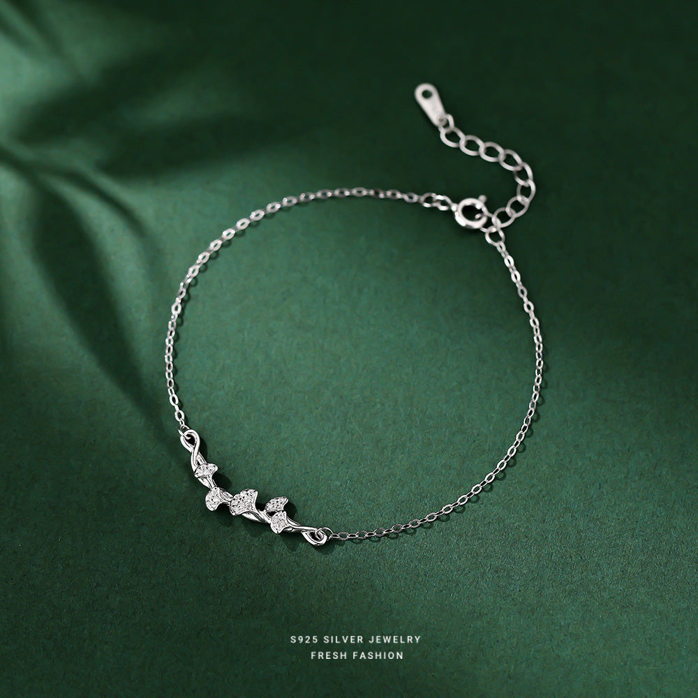 C廠 韓國韓版三生有幸杏葉S925純銀手鍊 批發 折扣@洽客服 25.10.W5「L1148」