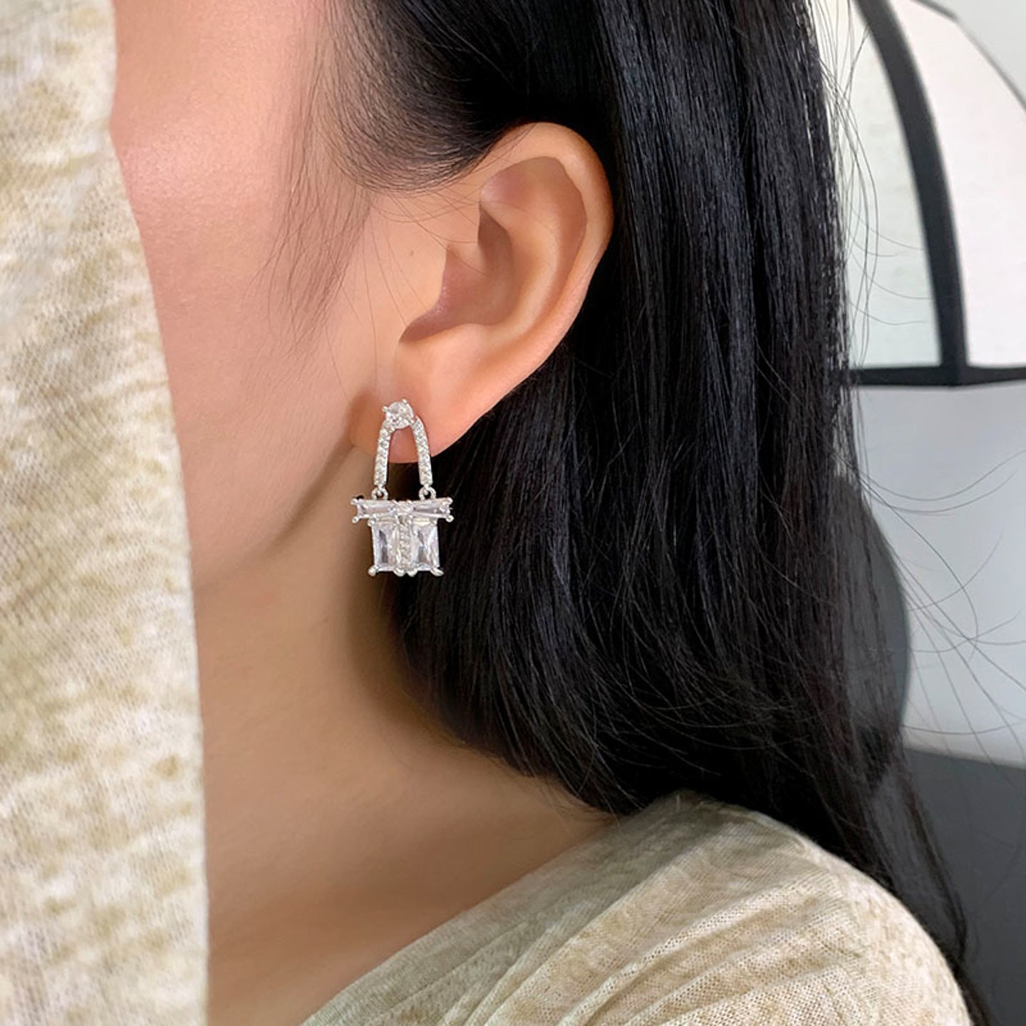 A2廠 韓國韓版小禮物鋯石銀針耳環 批發 折扣@洽客服 25.08.W5「WE3845」