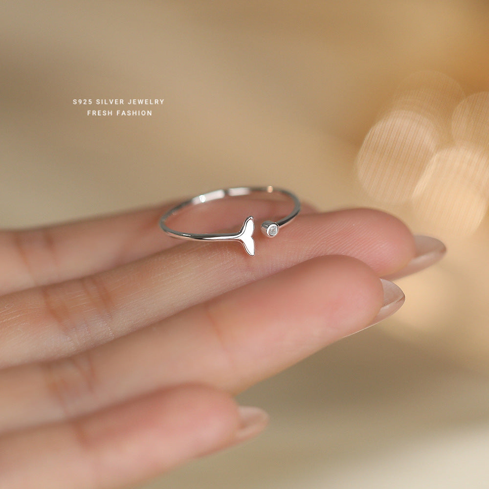 C廠 韓國韓版美人魚尾S925純銀戒指 批發 折扣@洽客服 25.12.W1「K2428」