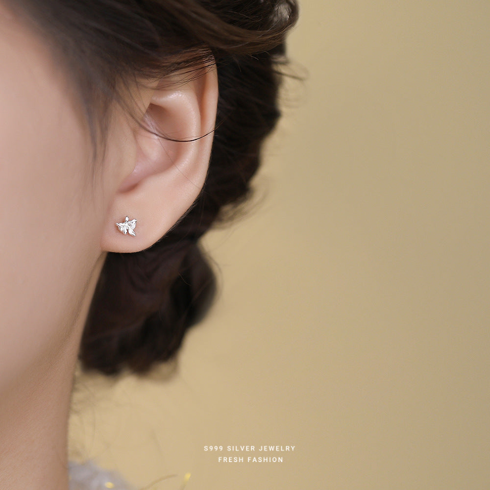 C廠 韓國韓版養耳洞花朵S999純銀耳環 批發 折扣@洽客服 26.03.W1「E6253」