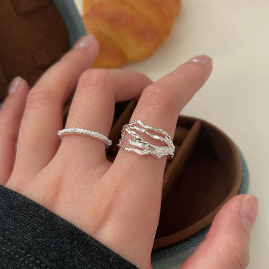 C3廠 韓國韓版S925純銀｜幾何不規則戒指 批發 折扣@洽客服 26.02.W3「jz122/jz120」