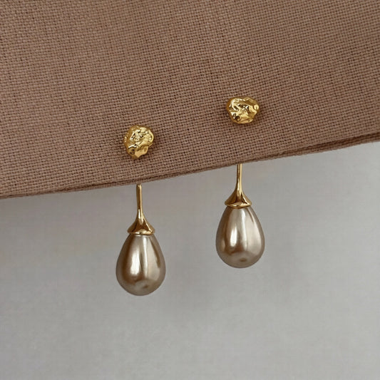 A2廠 韓國韓版優雅水滴珍珠銀針耳環 批發 折扣@洽客服 26.03.W1「HE30698」