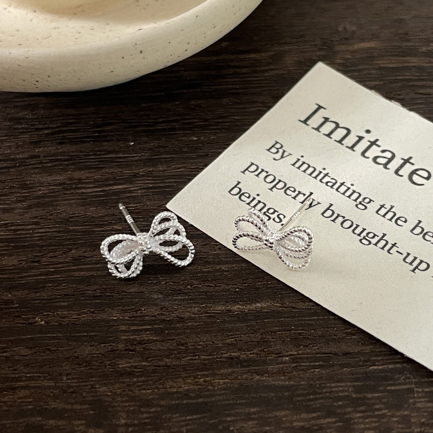 C2廠 韓系限量款鏤空蝴蝶結S925純銀耳環批發 折扣@洽客服 26.03.W3「XSE2429」