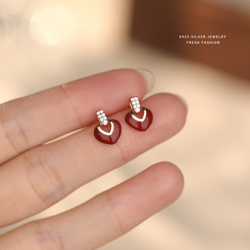 C廠 S925純銀｜眷愛心型耳環 批發 折扣@洽客服 25.01.W4「E6131」