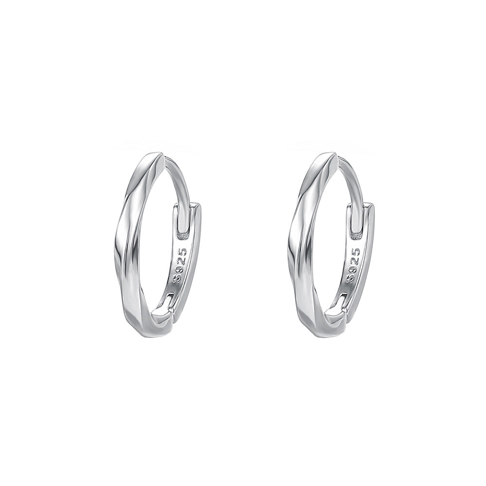C廠 韓國韓版莫比烏斯環S925純銀耳環 批發 折扣@洽客服 25.12. W2「E5871」