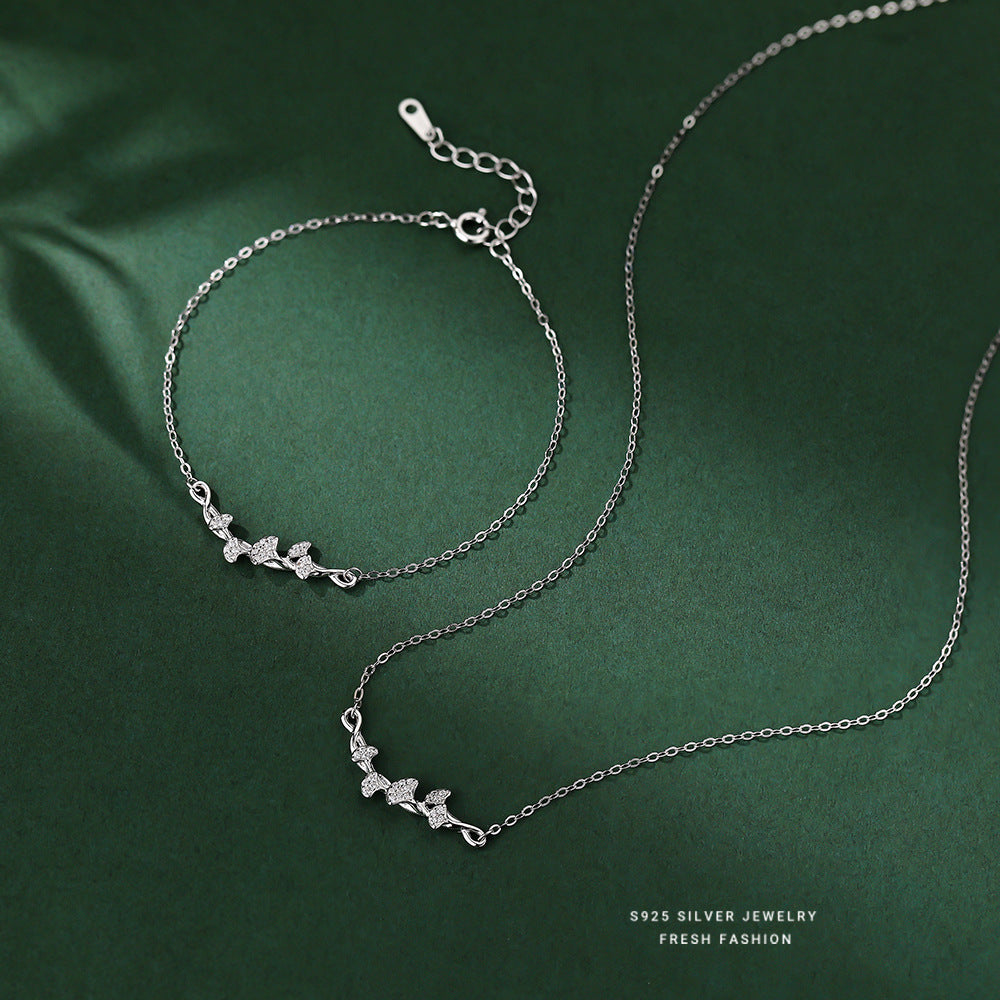 C廠 韓國韓版三生有杏 杏葉吊墜S925純銀項鍊 批發 折扣@洽客服 25.10.W5「A4476」