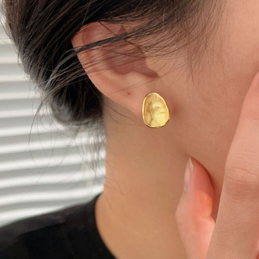 C3廠 韓國韓版S925純銀｜幾何肌理感耳環 批發 折扣@洽客服 26.02.W3「hes147-1」