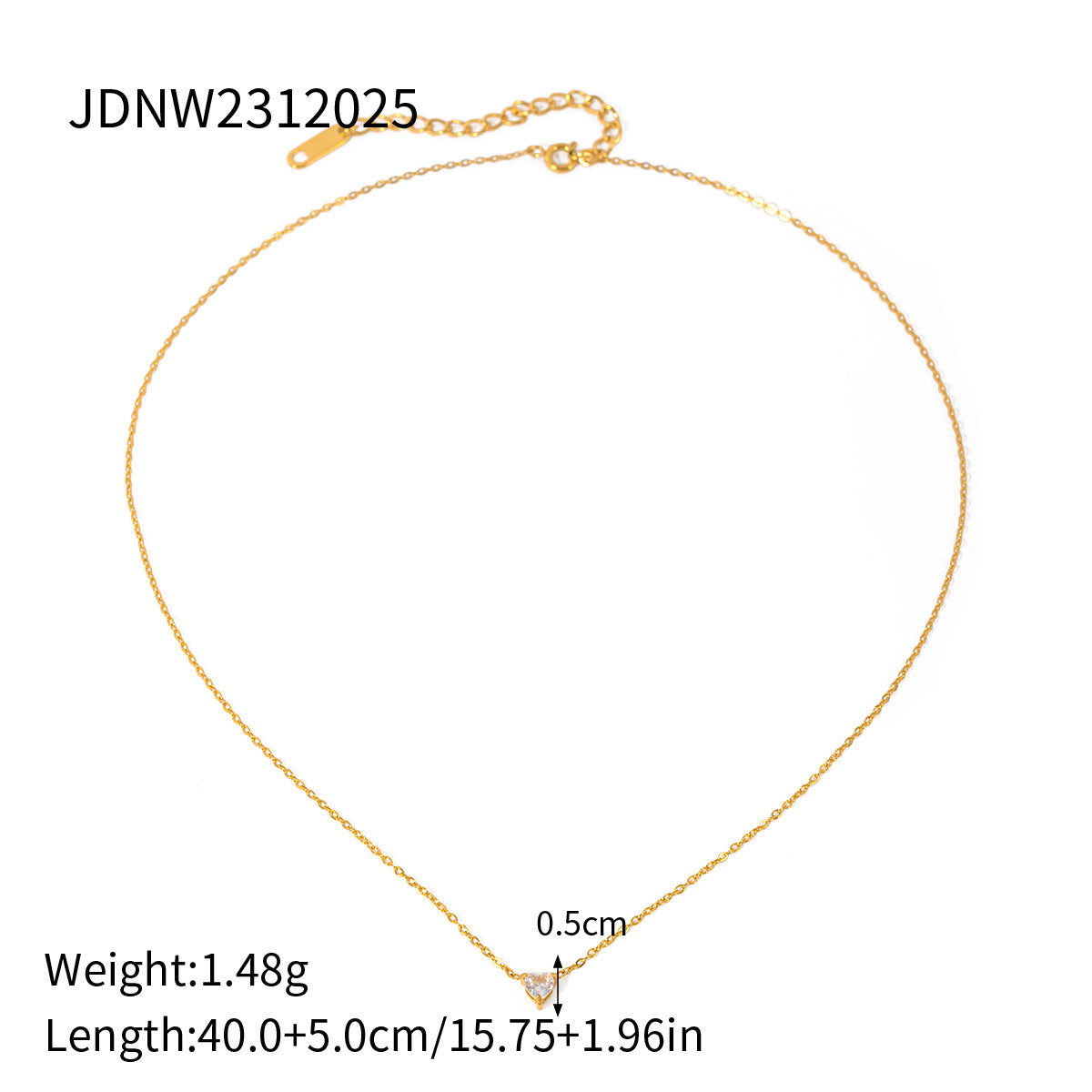 D廠 MY HEART 鈦鋼鍍18K金項鍊「JDNW2312025」24.04 批發折扣@洽客服