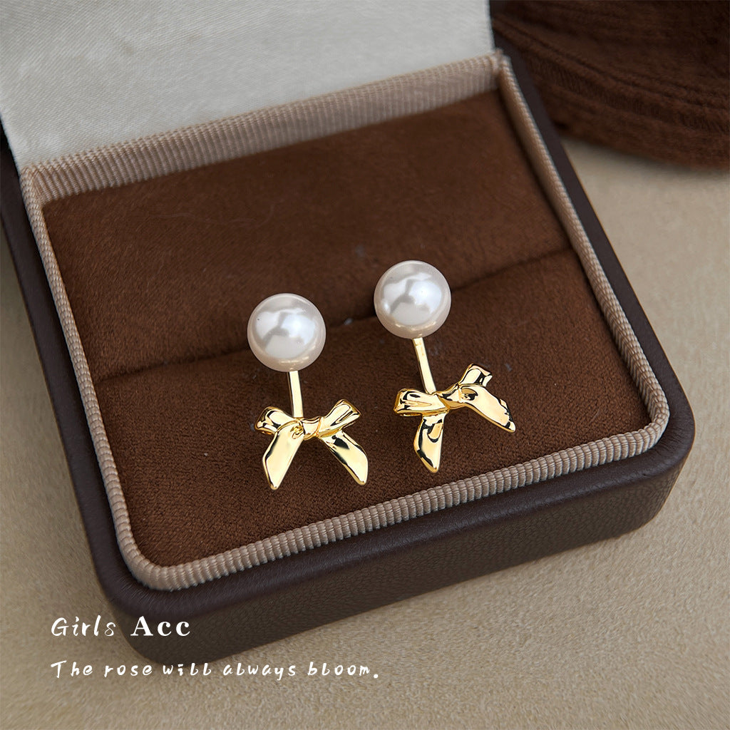 A廠 日韓款 一款兩戴蝴蝶結銀針耳環 批發 折扣@洽客服 26.03.W1「7208」