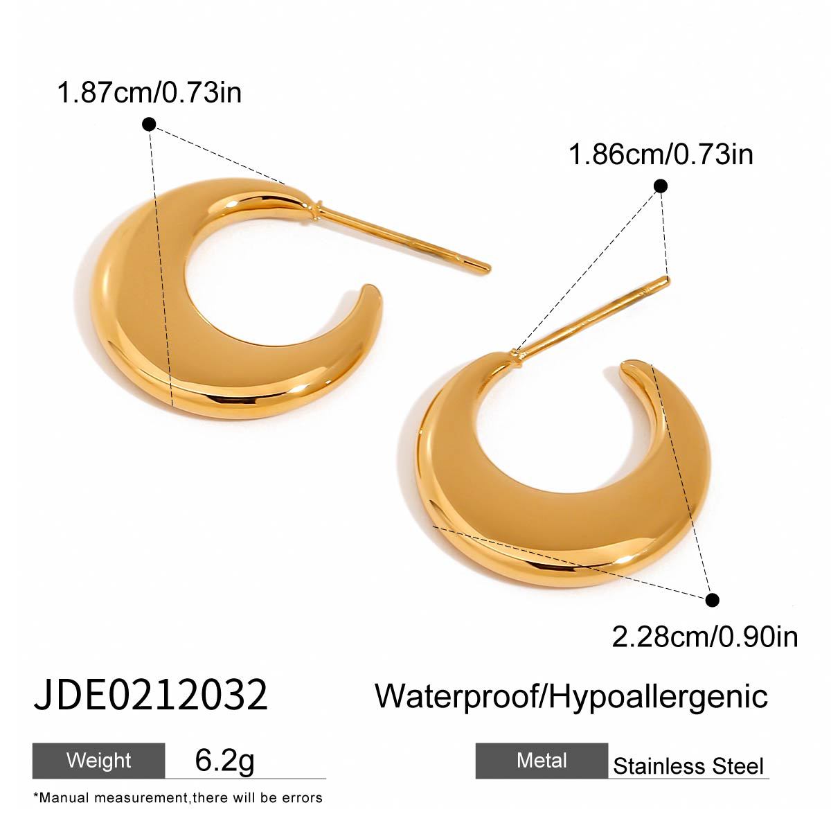 B廠 歐美款 IVY 鈦鋼鍍18K金耳環 25.06.W2「JDE0212025 、 JDE0212032」