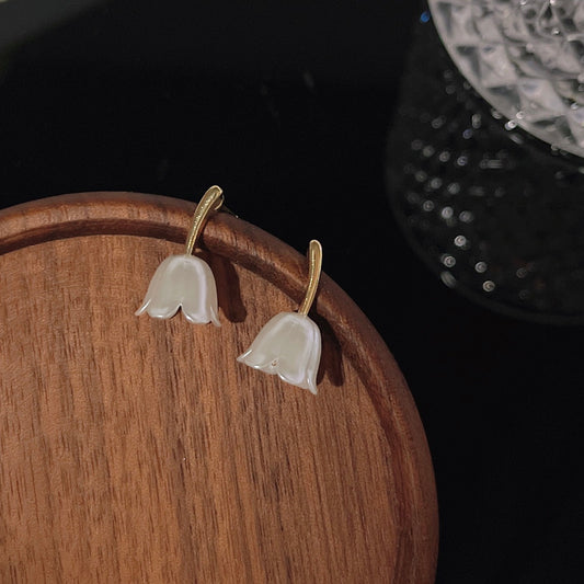 A廠 日韓鬱金香銀針耳環 批發 折扣@洽客服 25.12.W3「1542」