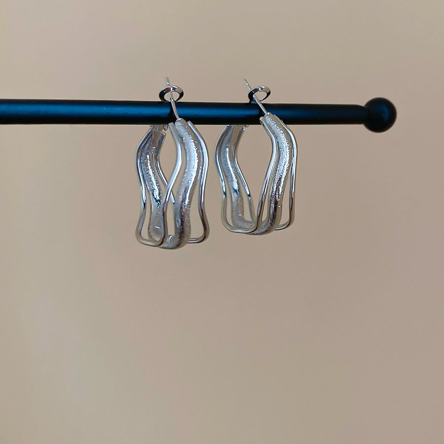 A2廠 韓國韓版不規則金屬耳圈 批發 折扣@洽客服 25.11.W3「HE29402」