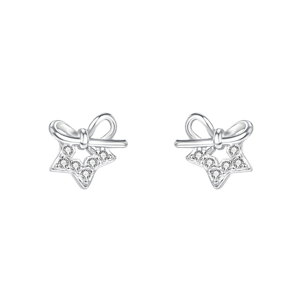 C廠 韓國韓版蝴蝶結S999純銀耳環 批發 折扣@洽客服 25.11.W1「E5731」