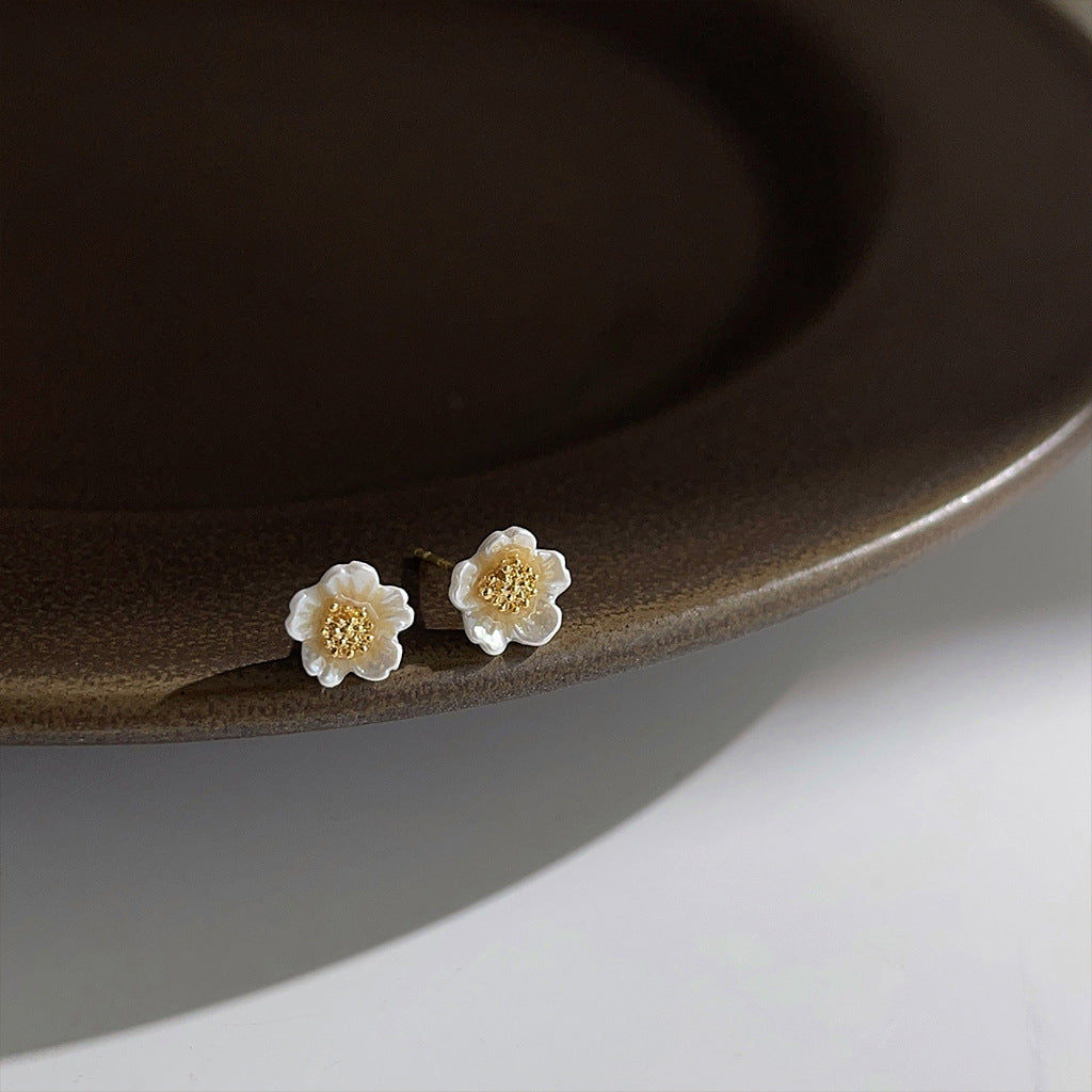 A廠 韓系迷你花朵環保銅銀針耳環批發 折扣@洽客服 26.03.10「B-932」