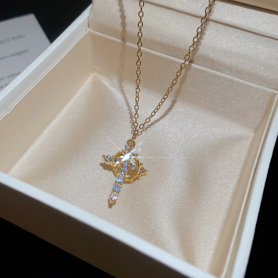 A2廠 韓國韓版鋯石十字架吊墜項鍊 批發 折扣@洽客服 25.10.W5「TN136」