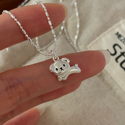 C2廠 韓國韓版小狗狗S925純銀項鍊 批發 折扣@洽客服 25.11.W1「SN3364」