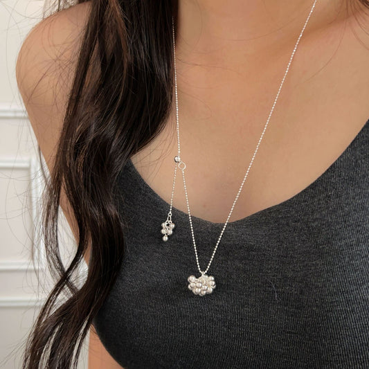 C3廠 韓版重工設計感葡萄串S925純銀項鍊 批發 折扣@洽客服 25/11.W4「hxl367」