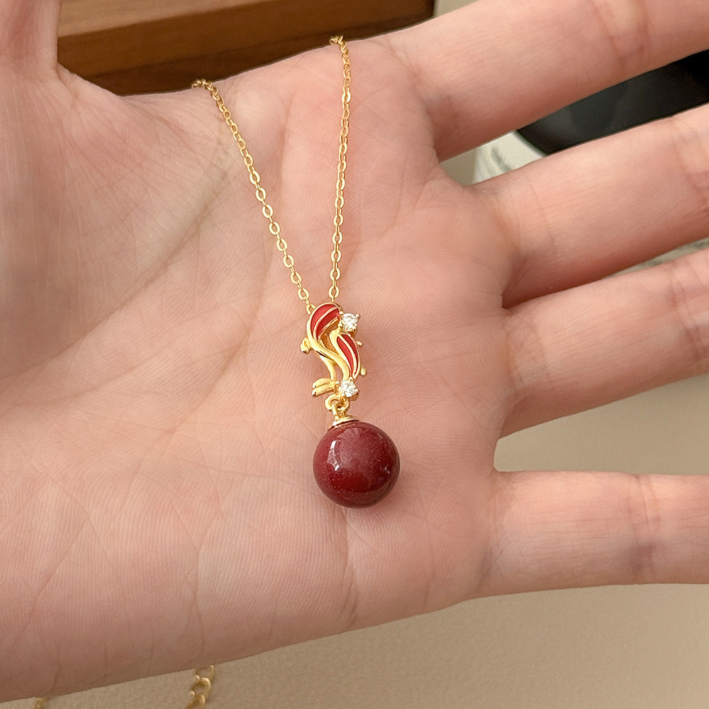 C廠  S925純銀｜相思豆項鍊 批發 折扣@洽客服 25.01.W4「A4974」