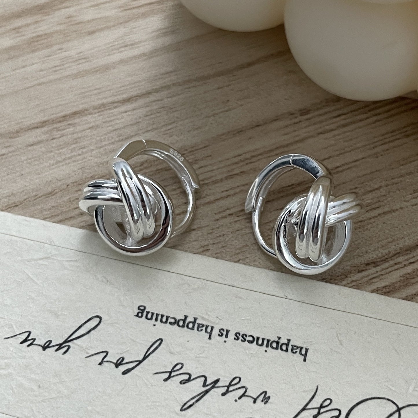 C2廠 韓國韓版麻花S925純銀耳環 批發 折扣@洽客服 25.11.W3「SE2505」