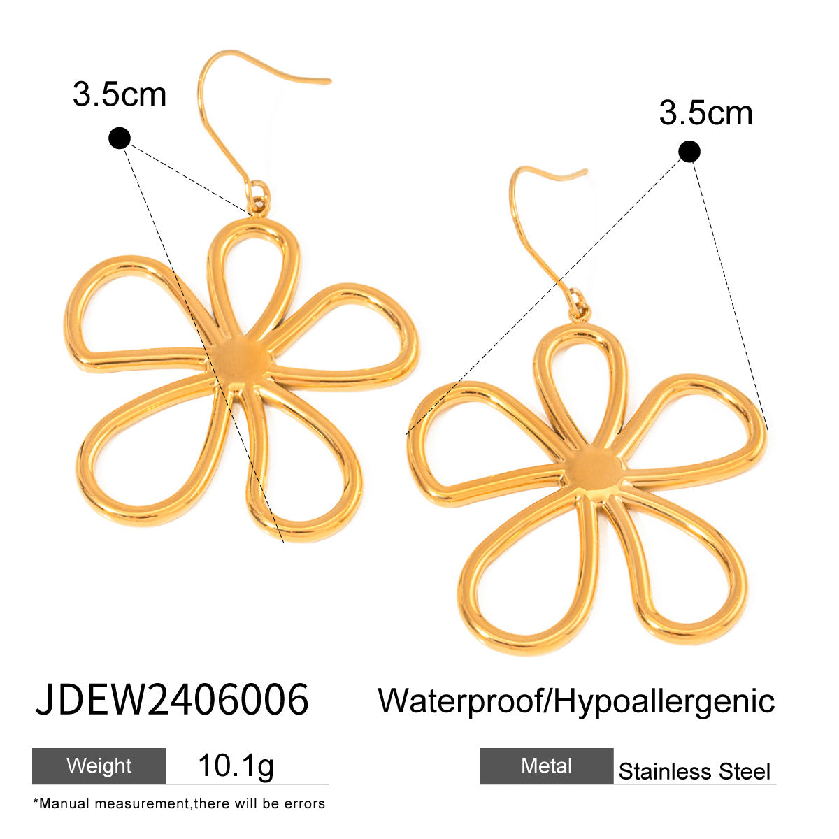 D廠 AGAPE 不鏽鋼鍍18K耳環&項鍊「JDEW2406006」24.07 批發折扣@洽客服