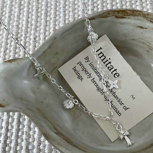 C2廠 韓系限量款十字架S925純銀項鍊批發 折扣@洽客服 26.03.W3「XSN3382」