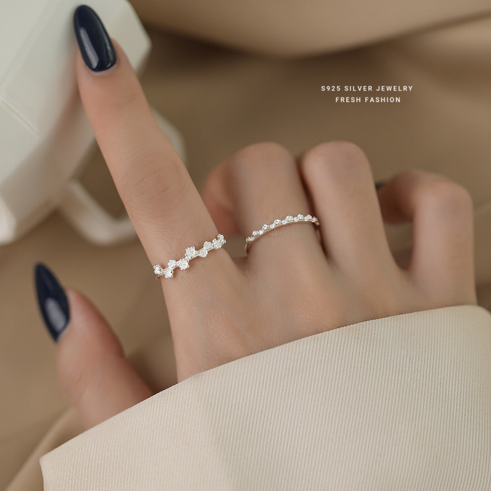 C廠 韓國韓版細圈桃花S925純銀戒指 批發 折扣@洽客服 25.11.W1「K2404 K2405」