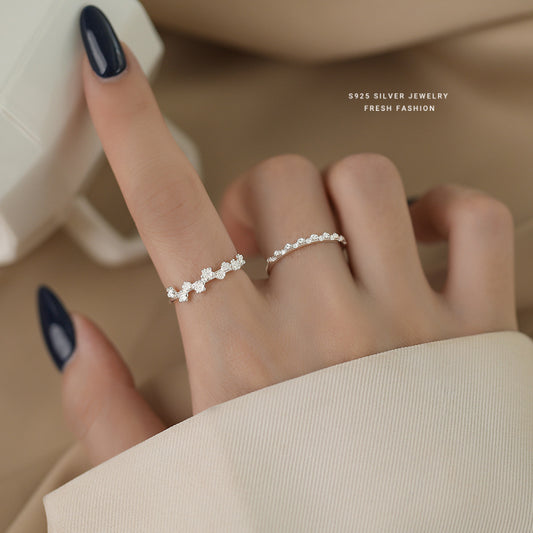 C廠 韓國韓版細圈桃花S925純銀戒指 批發 折扣@洽客服 25.11.W1「K2404 K2405」