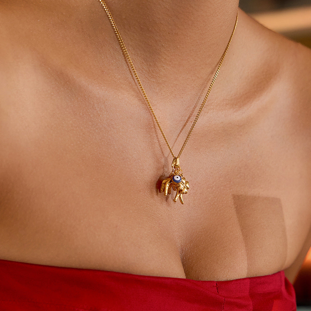 B廠 歐美款 EIMILY 鈦鋼鍍18K金項鍊 批發 折扣@洽客服 25.11.W2「JDN0307051」