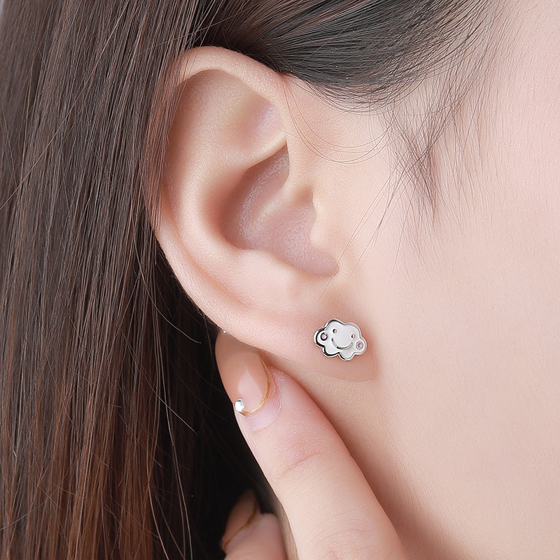 C廠 韓國韓版彩虹雲朵925純銀耳環批發 折扣@洽客服 26.03.W2「F1866」