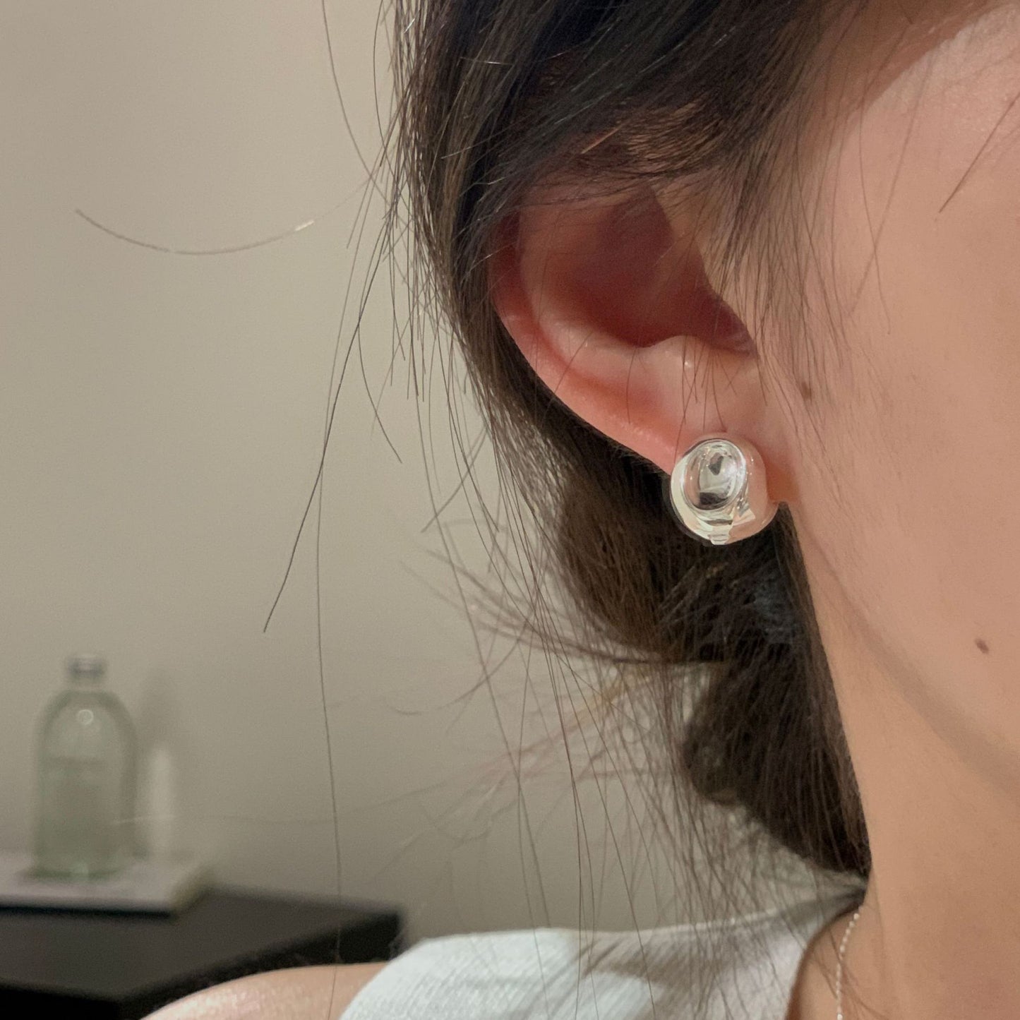 C2廠 韓國韓版不規則光面感S925銀耳環 批發 折扣@洽客服 25.11.W3「SE2502」