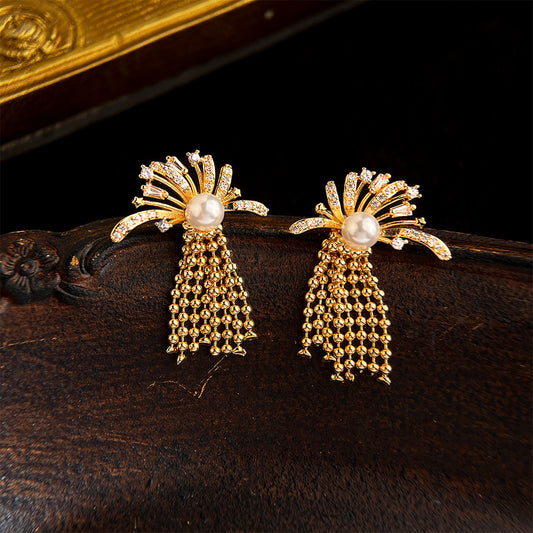 A廠 韓系款 煙火浪漫~爆閃煙火鋯石銀針耳環 批發 折扣@洽客服 26.03.W1「7136」