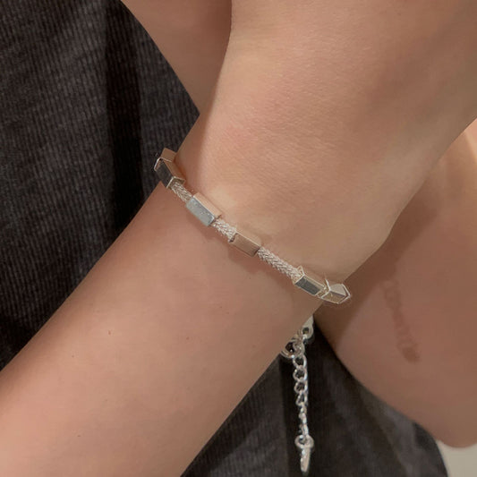 C2廠 韓國韓版質感方形S925純銀手鍊 批發 折扣@洽客服 25.11.W1「SB4230」