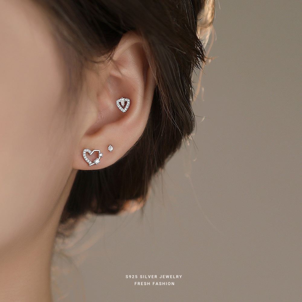C廠 韓國韓版鏤空愛心S925純銀耳環 批發 折扣@洽客服 25.11.26「E5812 E5813 E5816」