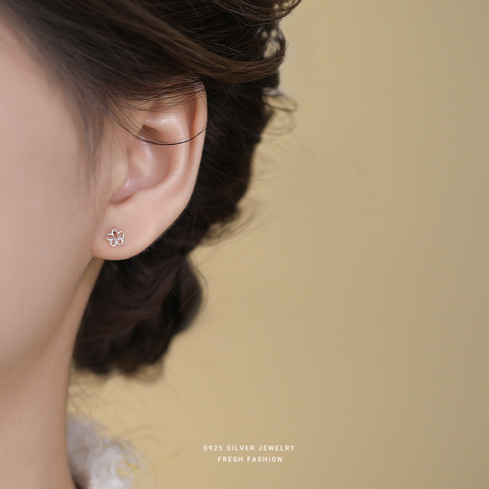 C廠 韓國韓版氣質花卉S925純銀耳環 批發 折扣@洽客服 26.03.W1「E6232」