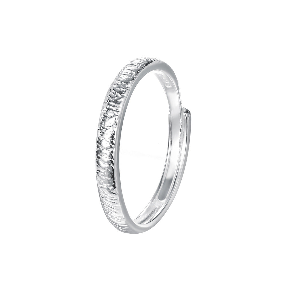 C廠 韓國韓版滿天星情侶S999純銀戒指 批發 折扣@洽客服 25.12.W1「K2429 K2430」