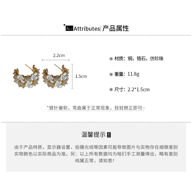 A2廠 貴氣小公主花朵銅鍍14K金銀針耳環「HE18973」24.05.W2 批發折扣@洽客服