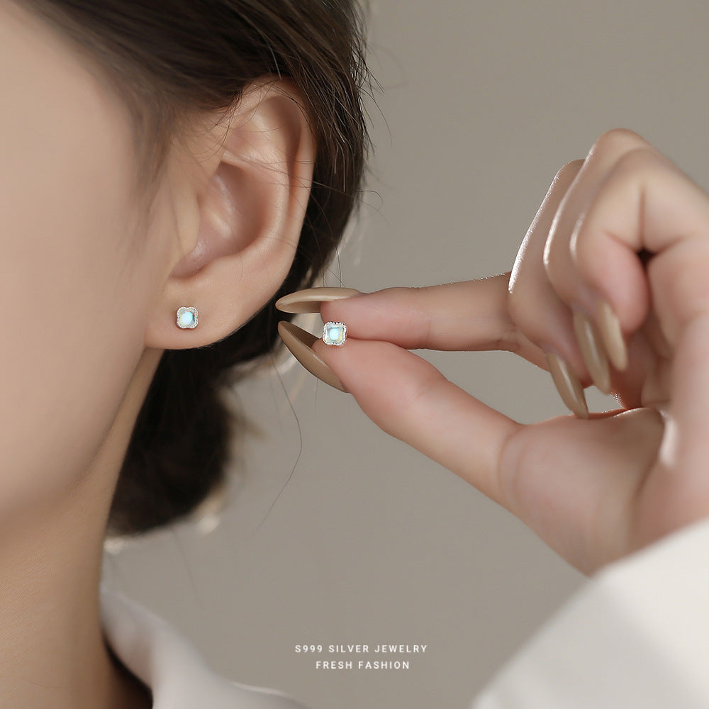 C廠 韓國韓版炫彩四葉草S999純銀耳環 批發 折扣@洽客服 25.12.W3「F6721」